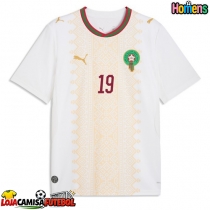 Camisa de Futebol Marrocos Youssef En-Nesyri #19 Equipamento Secundário Mundo 2026 Manga Curta